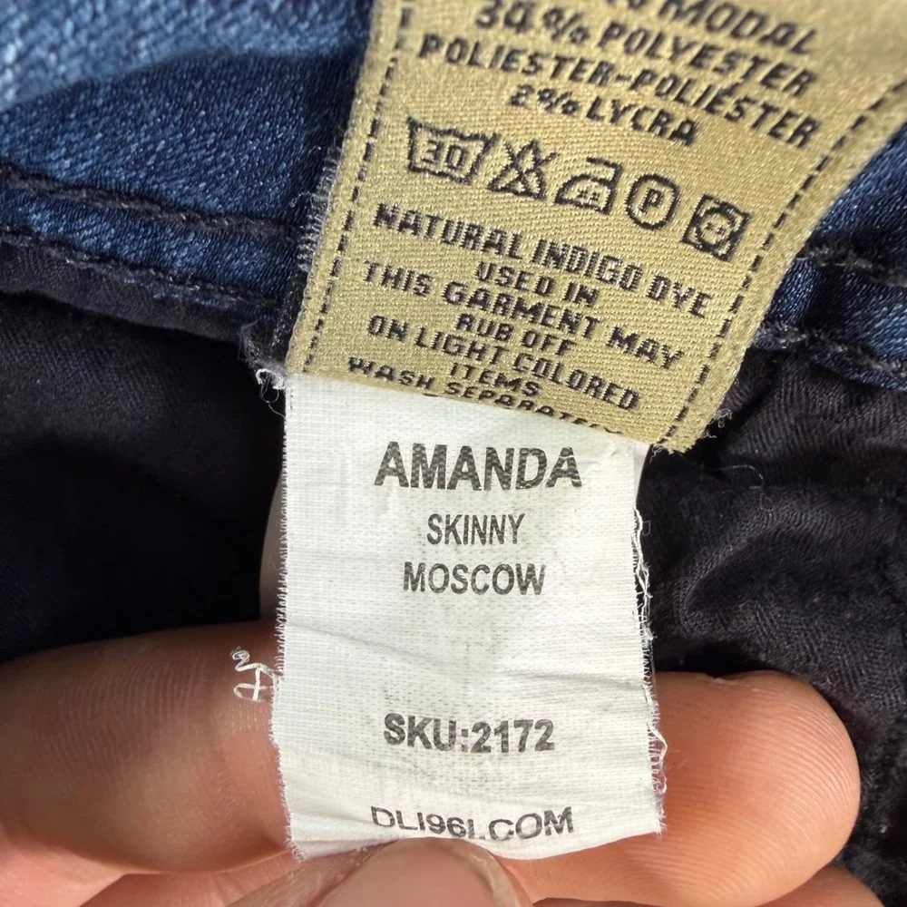 DL1961 Amanda‎ Skinny Jeans Women's Size 29 Blue Dark Wash Denim